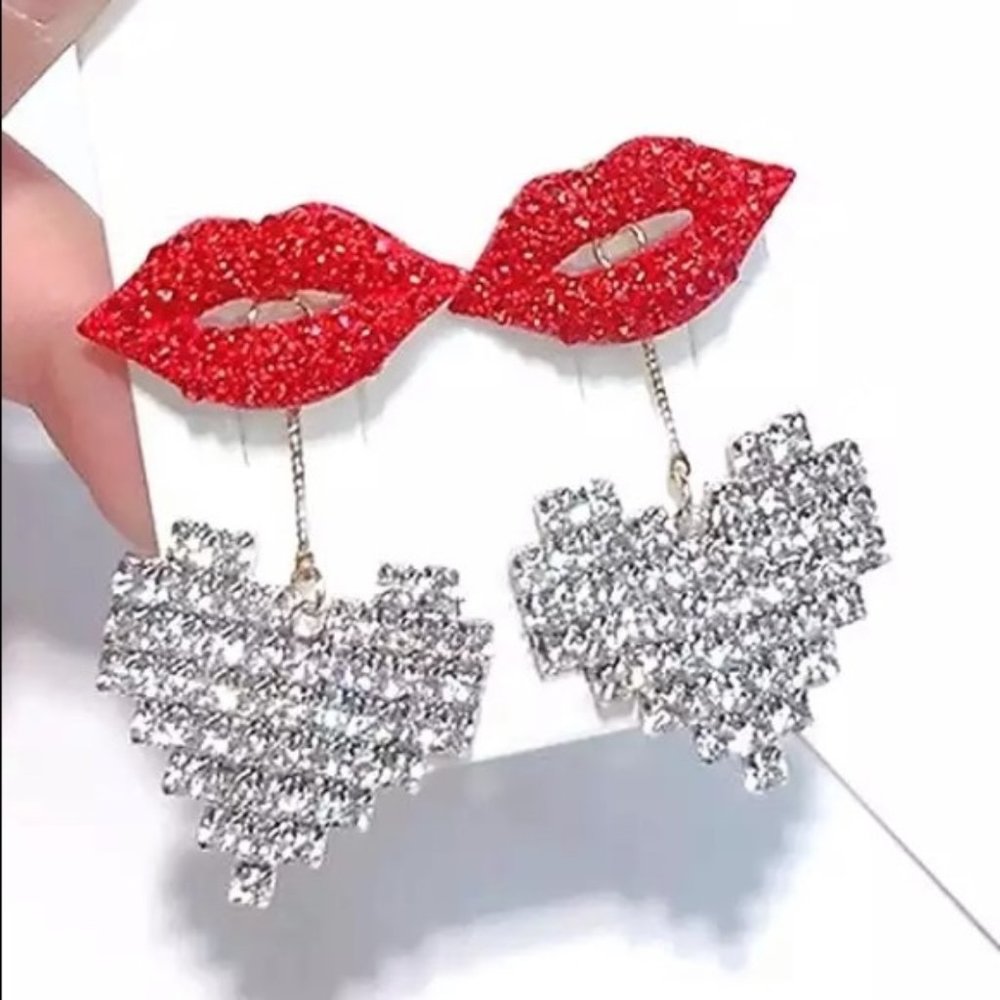 KISS 💋 HEART Earrings